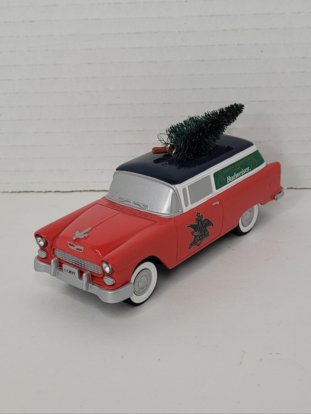 Budweiser Holiday Station Wagon Ornament Collectible
